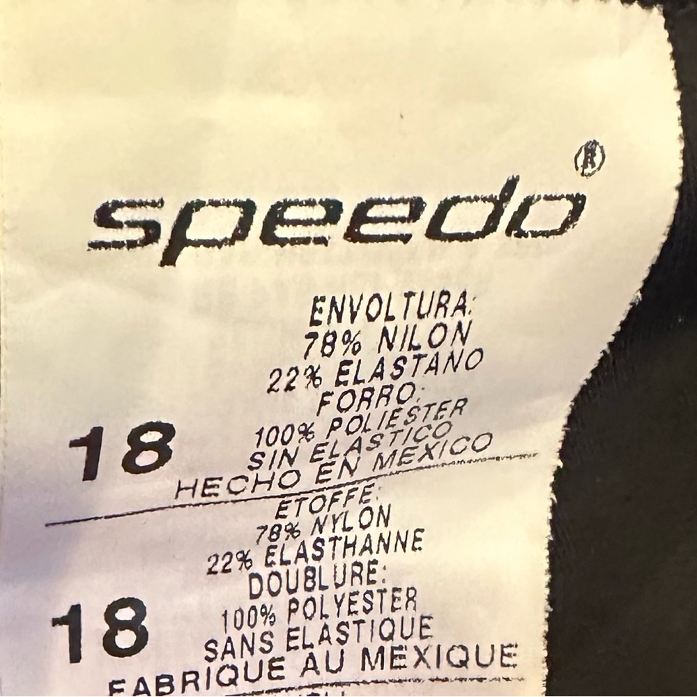 Speedo Women's Black Swimsuit - Picture 3 of 4